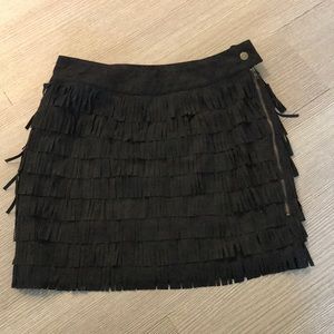 Never been worn black Fringe Skirt